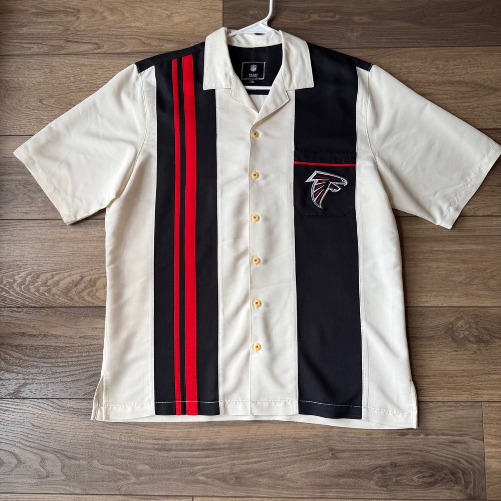 Littlearth NFL Atlanta Falcons Men's Bowling Shirt Spare,Size Large